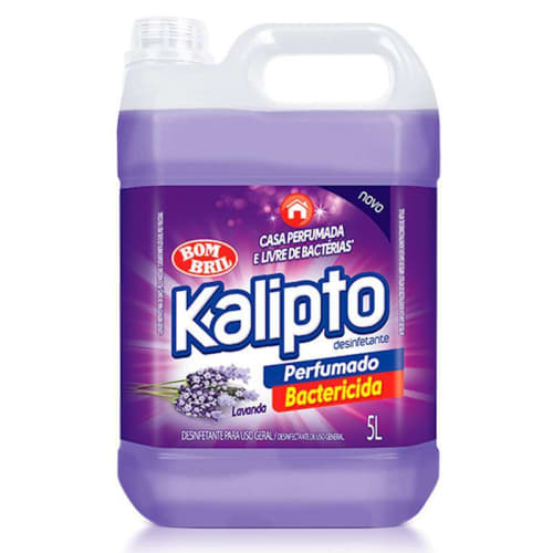 Desinfetante Líquido Kalipto Lavanda 5 Litros - 4 Unidades